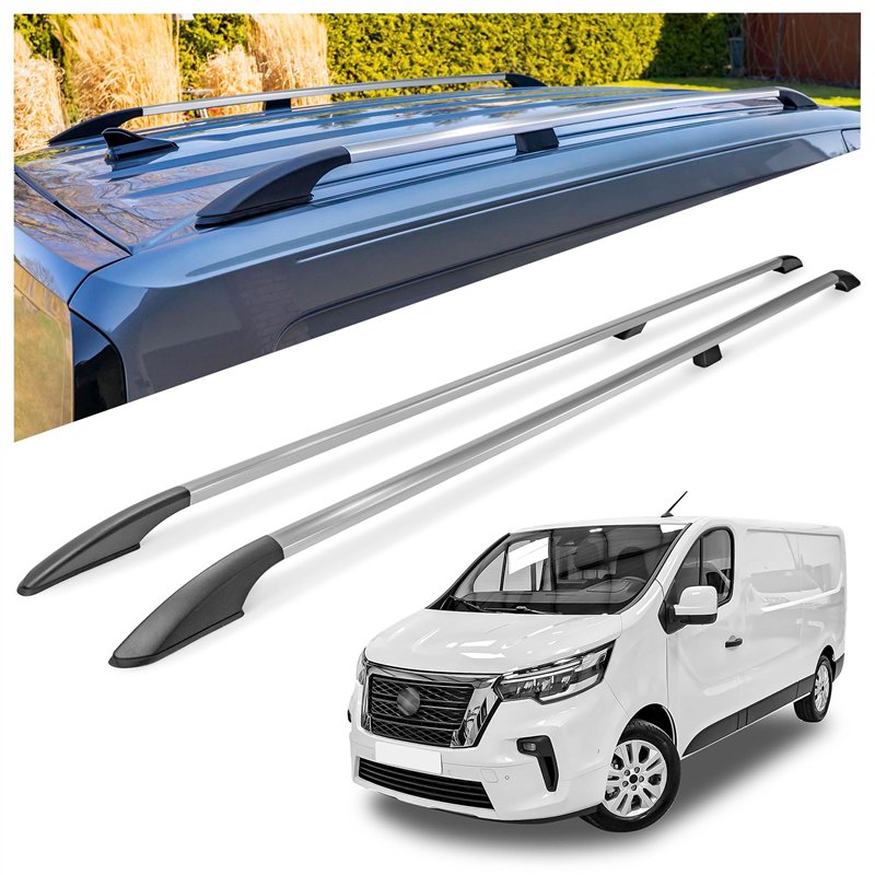 Relingi dachowe Nissan Primastar II X82 L2 LWB 2021- Aluminium pla
