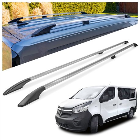 Relingi dachowe Opel Vivaro B X82 L2 LWB 2014-2019 Aluminium plast
