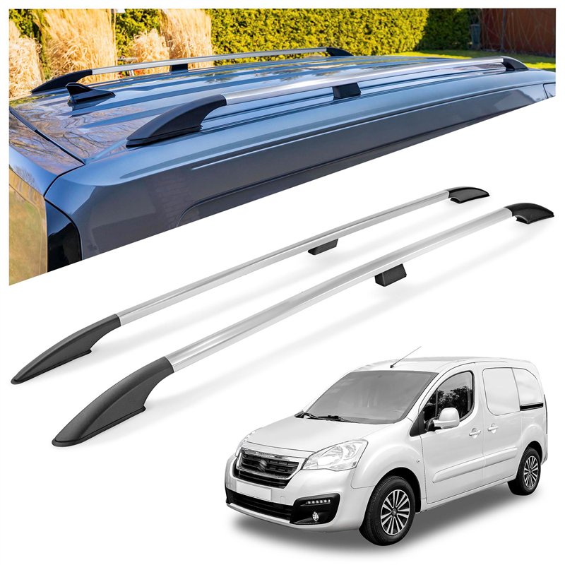 Relingi dachowe Peugeot Partner II B9 X L1 2008-2018 Aluminium pla