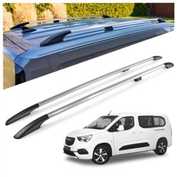 Relingi dachowe do Opel Combo E K9 L2 XL 2018- Aluminium plastik