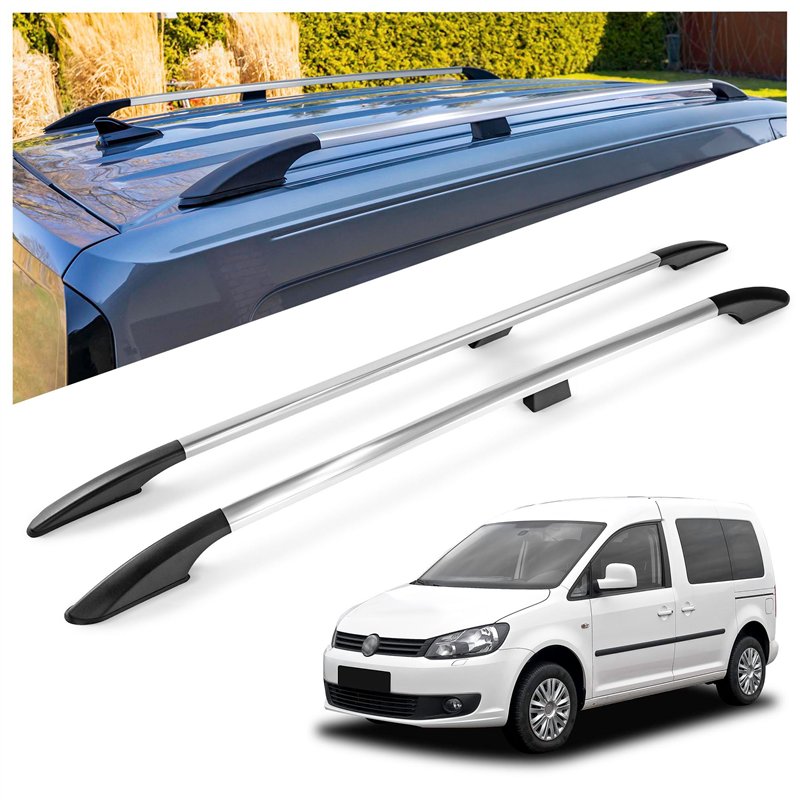 Relingi dachowe Volkswagen VW Caddy III 2K L1 SWB 2003-2015 Alumin