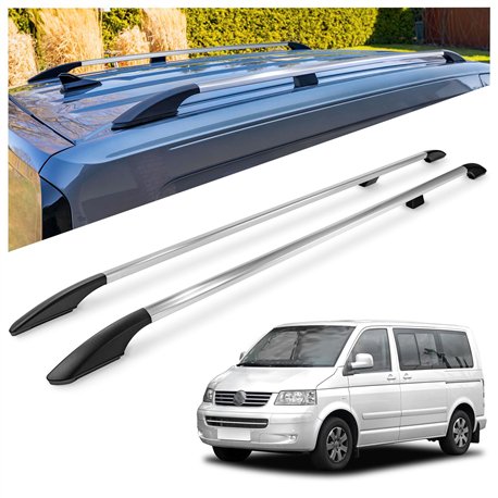 Relingi dachowe Volkswagen VW Caravelle T5 L1 SWB 2003-2015 Alumin