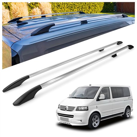 Relingi dachowe Volkswagen VW Multivan T5 L1 SWB 2003-2015 Alumini