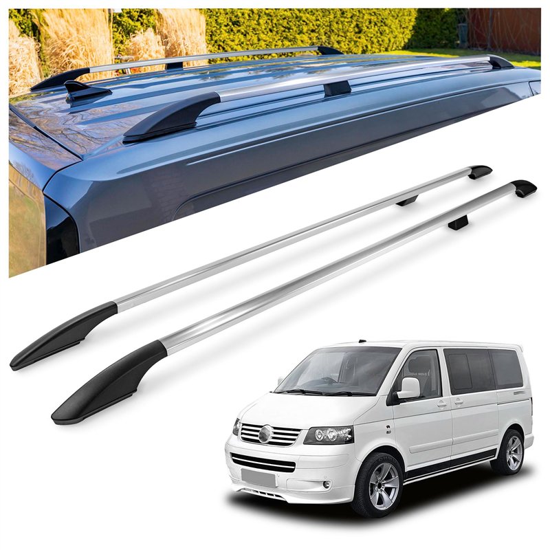 Relingi dachowe Volkswagen VW Multivan T5 L1 SWB 2003-2015 Alumini