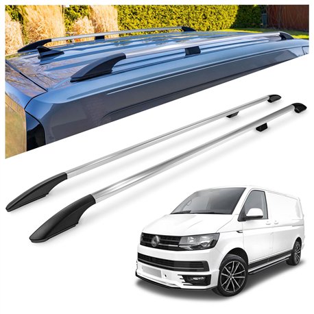 Relingi dachowe Volkswagen VW Transporter T6 L1 SWB 2015-2019 Alum
