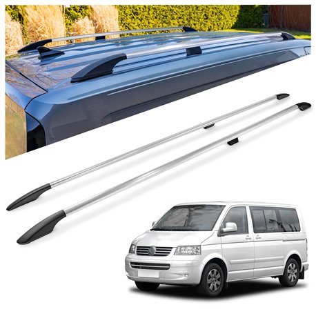 Relingi dachowe Volkswagen VW Caravelle T5 L2 LWB 2003-2015 Alumin