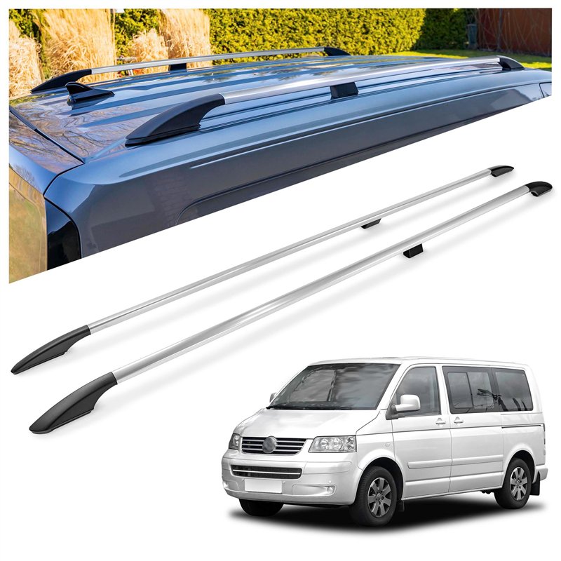 Relingi dachowe Volkswagen VW Caravelle T5 L2 LWB 2003-2015 Alumin