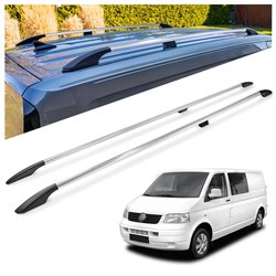 Roof rails for Volkswagen VW Transporter T5 L2 LWB 2003-2015 Solid Aluminu