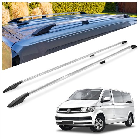 Relingi dachowe Volkswagen VW Caravelle T6 L2 LWB 2015-2019 Alumin