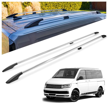 Relingi dachowe Volkswagen VW Multivan T6 L2 LWB 2015-2019 Alumini