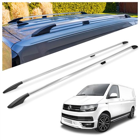 Relingi dachowe Volkswagen VW Transporter T6 L2 LWB 2015-2019 Alum