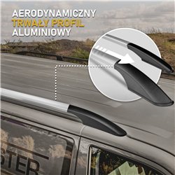 Relingi dachowe dzielone Mercedes Vito W639 L3 ELWB 2003-2014 Alum