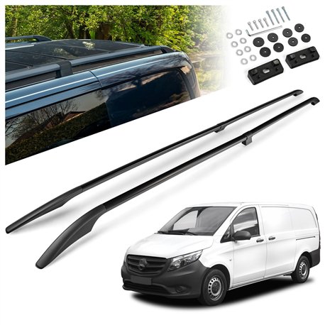Relingi dachowe dzielone Mercedes Vito W447 L3 ELWB 2014- Aluminiu