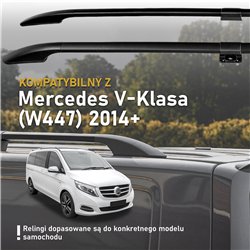 Relingi dachowe dzielone Mercedes V-Klasa W447 L3 ELWB 2014- Alumi