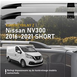 Relingi dachowe dzielone Nissan NV300 I X82 L1 SWB 2016-2021 Alumi