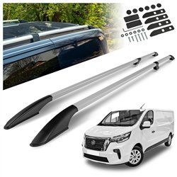 Relingi dachowe dzielone Nissan Primastar II X82 L1 SWB 2021- Alum