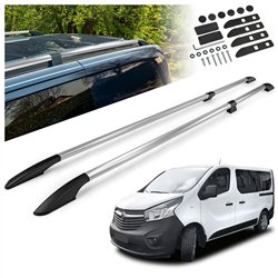 Relingi dachowe dzielone Opel Vivaro B X82 L1 SWB 2014-2019 Alumin