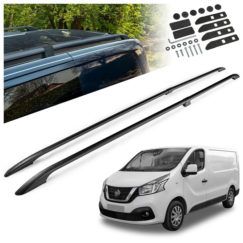 Relingi dachowe dzielone Nissan NV300 I X82 L2 LWB 2016-2021 Alumi