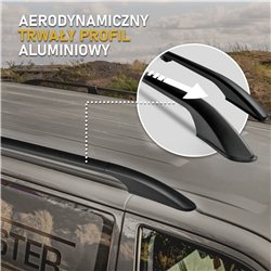 Relingi dachowe dzielone Nissan NV300 I X82 L2 LWB 2016-2021 Alumi