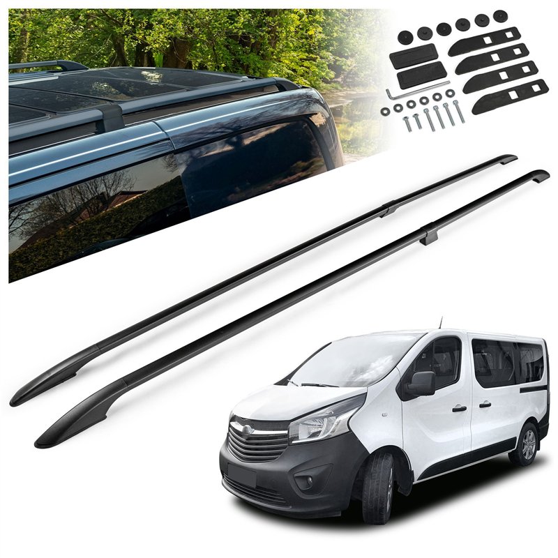 Relingi dachowe dzielone Opel Vivaro B X82 L2 LWB 2014-2019 Alumin