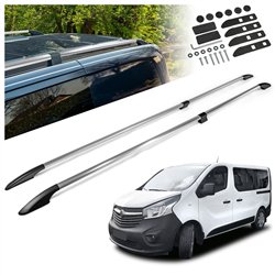 Relingi dachowe dzielone Opel Vivaro B X82 L2 LWB 2014-2019 Alumin