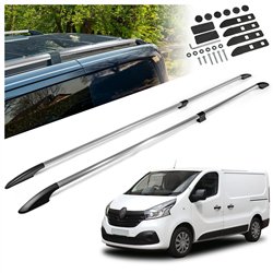 Split roof rails for Renault Trafic III FG/JG L2 Grand 2014- Solid Aluminu