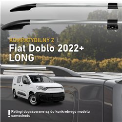 Relingi dachowe dzielone Fiat Doblo III 510/511 L2 Maxi 2022- Alum