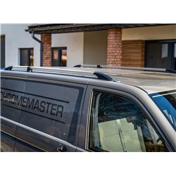 Split roof rails for Volkswagen VW Caravelle T5 L1 SWB 2003-2015 Solid Alu