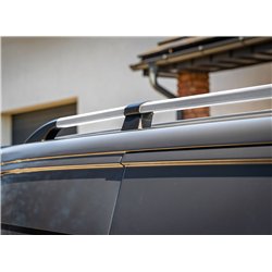 Split roof rails for Volkswagen VW Caravelle T5 L1 SWB 2003-2015 Solid Alu