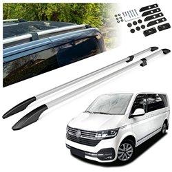 Split roof rails for Volkswagen VW Multivan T6.1 L1 SWB 2019-2022 Solid Al