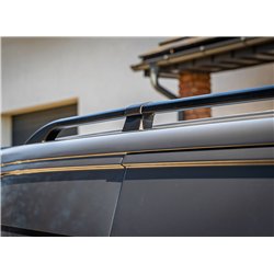 Split roof rails for Volkswagen VW Caravelle T5 L1 SWB 2003-2015 Solid Alu