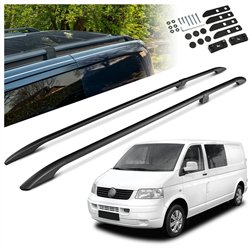 Split roof rails for Volkswagen VW Transporter T5 L1 SWB 2003-2015 Solid A
