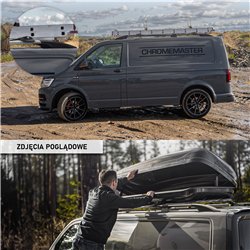 Split roof rails for Volkswagen VW Caravelle T6 L1 SWB 2015-2019 Solid Alu