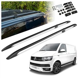 Split roof rails for Volkswagen VW Transporter T6 L1 SWB 2015-2019 Solid A