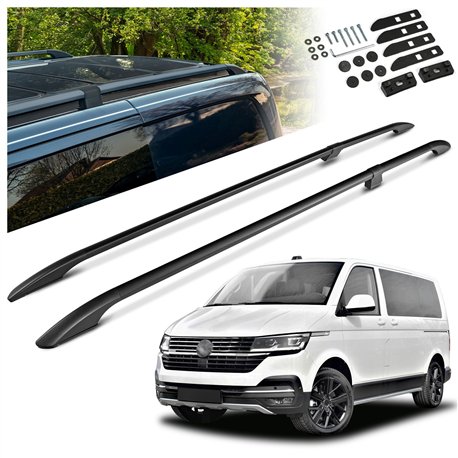 Split roof rails for Volkswagen VW Caravelle T6.1 L1 SWB 2019-2023 Solid A