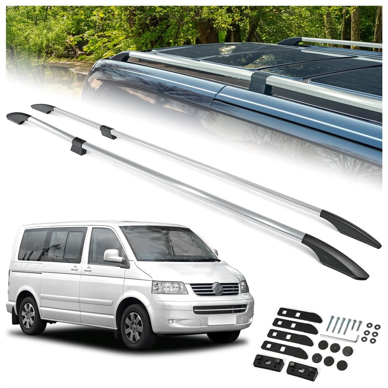 Relingi dachowe dzielone Volkswagen VW Multivan T6 L1 SWB 2015-2019 Soli