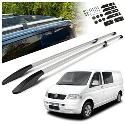 Split roof rails for Volkswagen VW Transporter T5 L2 LWB 2003-2015 Solid A