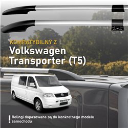 Split roof rails for Volkswagen VW Transporter T5 L2 LWB 2003-2015 Solid A