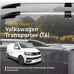 Split roof rails for Volkswagen VW Transporter T6 L2 LWB 2015-2019 Solid A