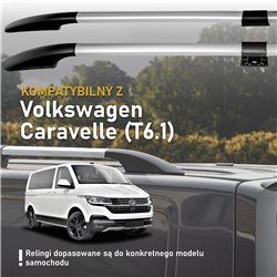Split roof rails for Volkswagen VW Caravelle T6.1 L2 LWB 2019-2023 Solid A