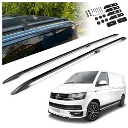 Split roof rails for Volkswagen VW Transporter T6 L2 LWB 2015-2019 Solid A