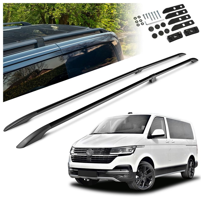 Split roof rails for Volkswagen VW Caravelle T6.1 L2 LWB 2019-2023 Solid A