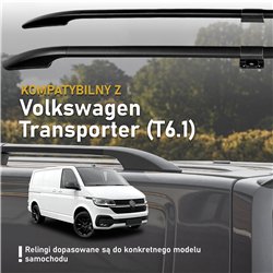 Split roof rails for Volkswagen VW Transporter T6.1 L2 LWB 2019-2023 Solid