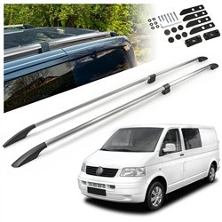 Split roof rails for Volkswagen VW Transporter T5 L2 LWB 2003-2015 Solid A