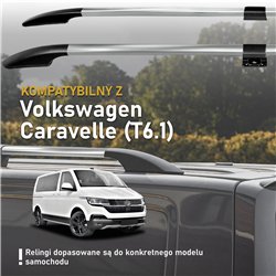 Split roof rails for Volkswagen VW Caravelle T6.1 L2 LWB 2019-2023 Solid A