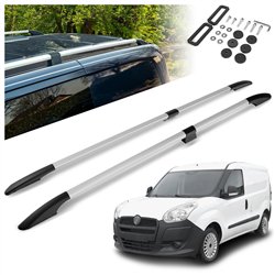 Split roof rails for Fiat Doblo II 263 H1 L1 SWB 2010-2022 Solid Aluminum