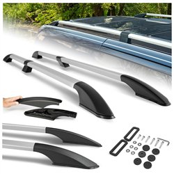 Split roof rails for Fiat Doblo II 263 H1 L1 SWB 2010-2022 Solid Aluminum