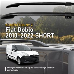 Split roof rails for Fiat Doblo II 263 H1 L1 SWB 2010-2022 Solid Aluminum
