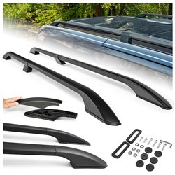 Split roof rails for Opel Combo D X12 L1 2012-2018 Solid Aluminum Plastic