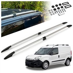 Split roof rails for Opel Combo D X12 L2 2012-2018 Solid Aluminum Plastic